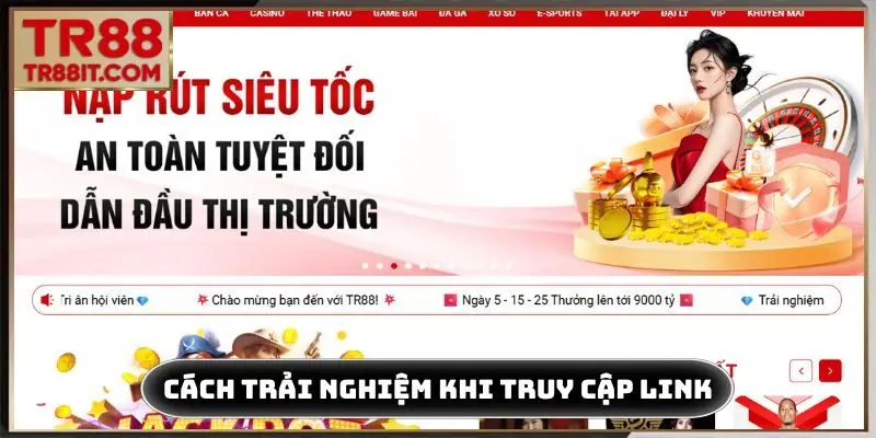 Cách trải nghiệm dịch vụ khi truy cập link