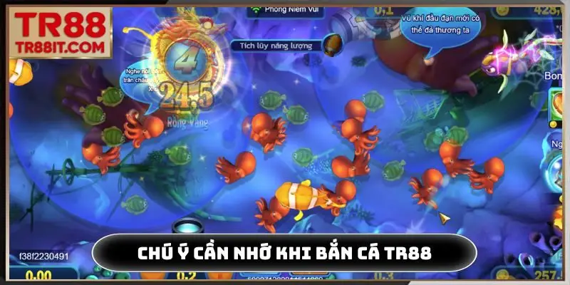 Chú ý cần nhớ khi tham gia bắn cá TR88